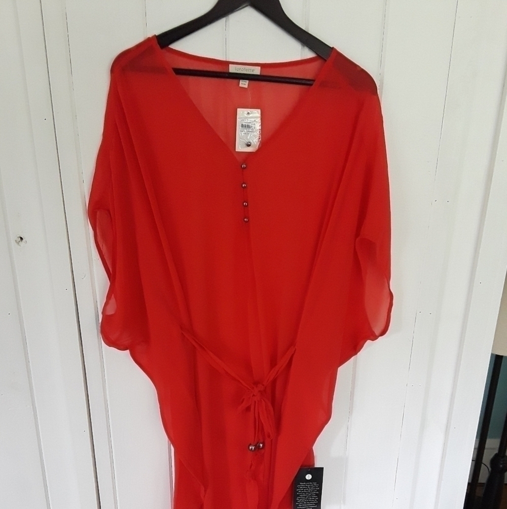 Short Sleeve Kaftan by Avenue Size 20